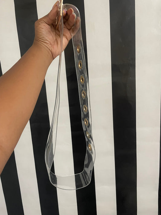 clear belt with buckle